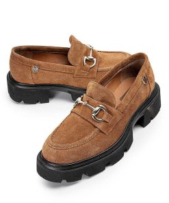 Mujer POPA BRAND Mocasines | Mocasin Zintia Serraje Muscade