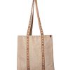 Mujer POPA BRAND Bolsos | Bolso Audrey Natural Rafia