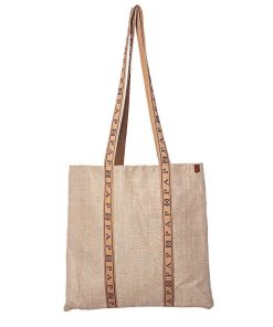 Mujer POPA BRAND Bolsos | Bolso Audrey Natural Rafia