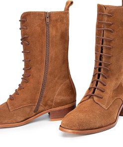 Mujer POPA BRAND Botas | Bota Amanda Serraje Marron