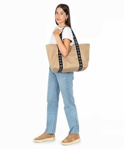 Mujer POPA BRAND Bolsos | Bolso Ester Nylon Arena