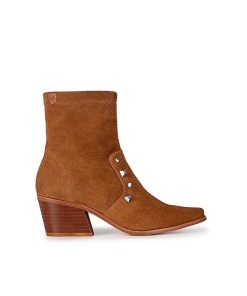 Mujer POPA BRAND Botines | Botin Olivia Adornos Marron