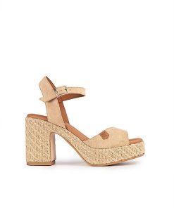 Mujer POPA BRAND Cunas | Cuna Tacon Marsella Serraje Beige