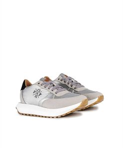 Mujer POPA BRAND Sneakers | Zapatilla Ines Laminado Plata