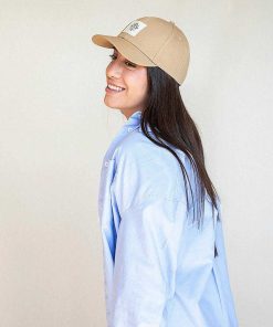 Mujer POPA BRAND Gorras | Gorra Popa Beige Lona