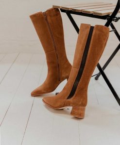 Mujer POPA BRAND Botas | Bota Ayse Serraje Marron