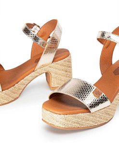 Mujer POPA BRAND Cunas | Cuna Tacon Beliche Laminado Oro