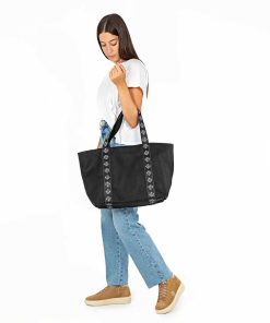 Mujer POPA BRAND Bolsos | Bolso Ester Nylon Negro