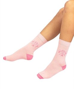 Mujer POPA BRAND Textil | Calcetines Janet Liso Rosa