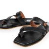 Mujer POPA BRAND Sandalias | Sandalia Plana Lagos Full Negro