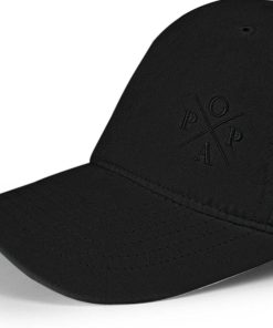 Mujer POPA BRAND Gorras | Gorra Popa Negro Suede