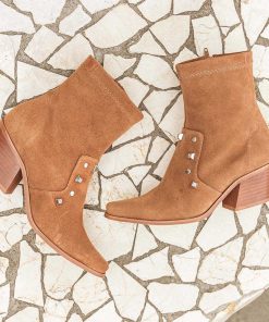 Mujer POPA BRAND Botines | Botin Olivia Adornos Marron