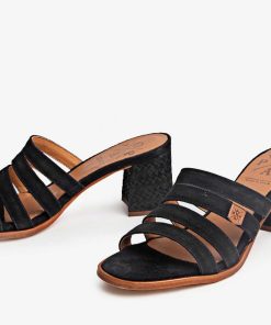 Mujer POPA BRAND Sandalias | Sandalia Palmar Serraje Negro